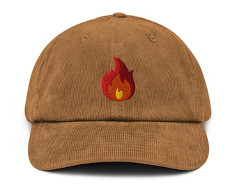 Corduroy adjustable hat