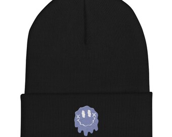Gorro com punho sorridente derretido