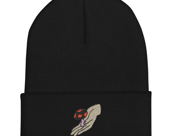 Gorro com punho de cogumelo manual