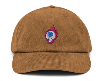 Corduroy adjustable hat