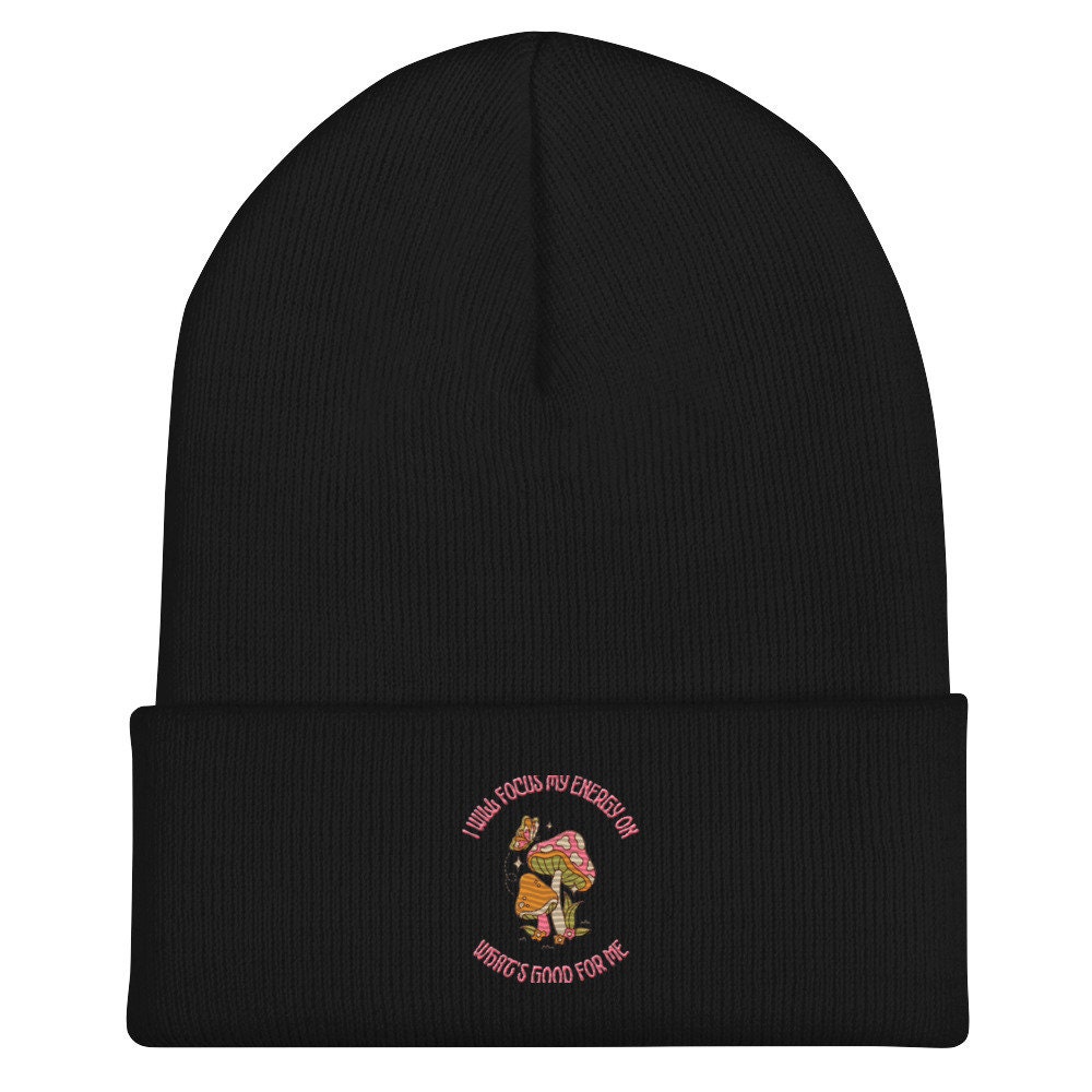 Good for You - Cuffed Beanie - TRIPPY MUSHROOM BEANIE -