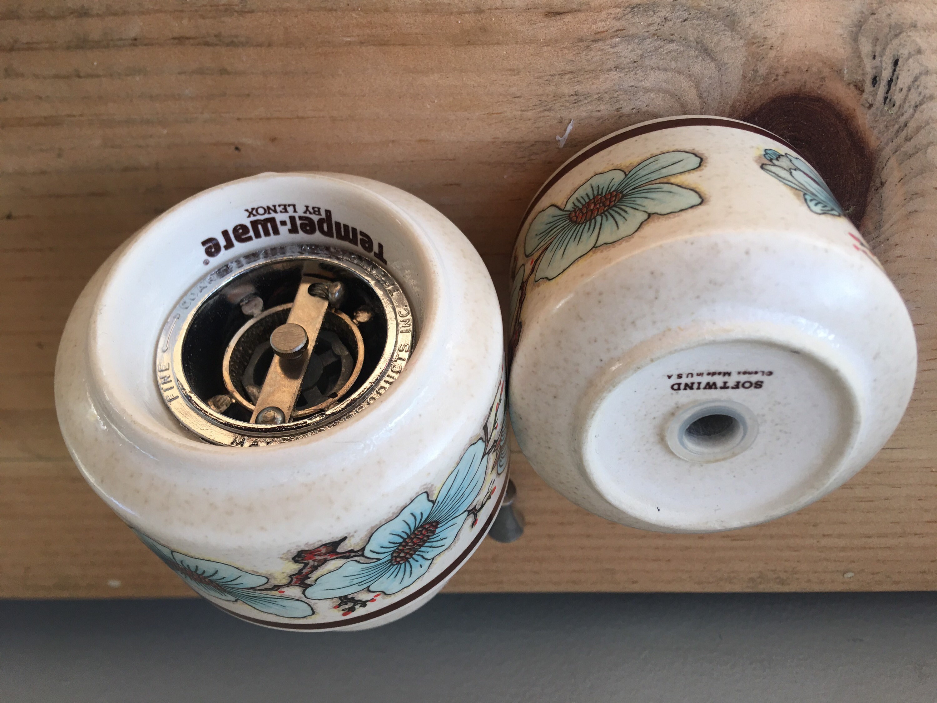 Lenox Temper Ware Vintage Set of Salt Shaker Pepper Grinder Etsy