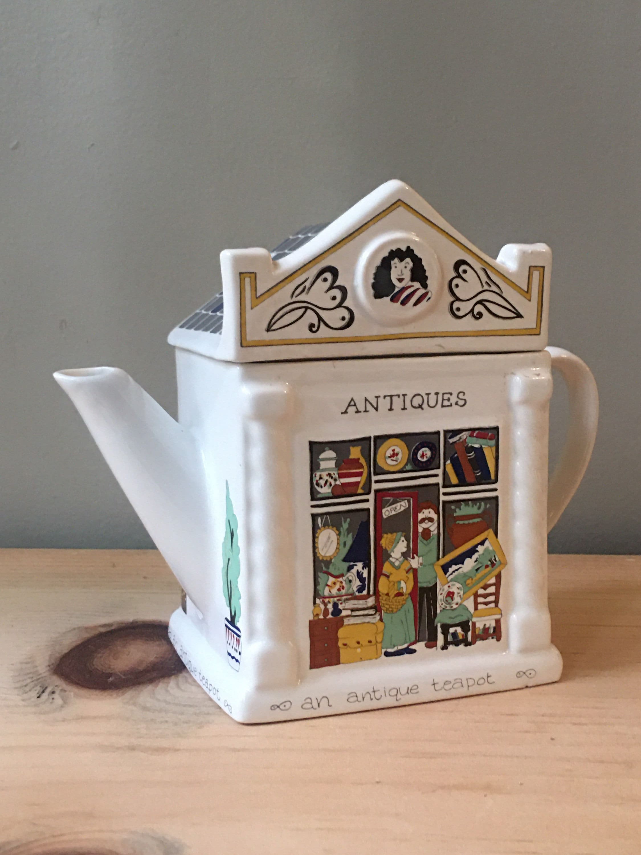 Wade English Life Teapots Antique Shop Vintage Made In Etsy