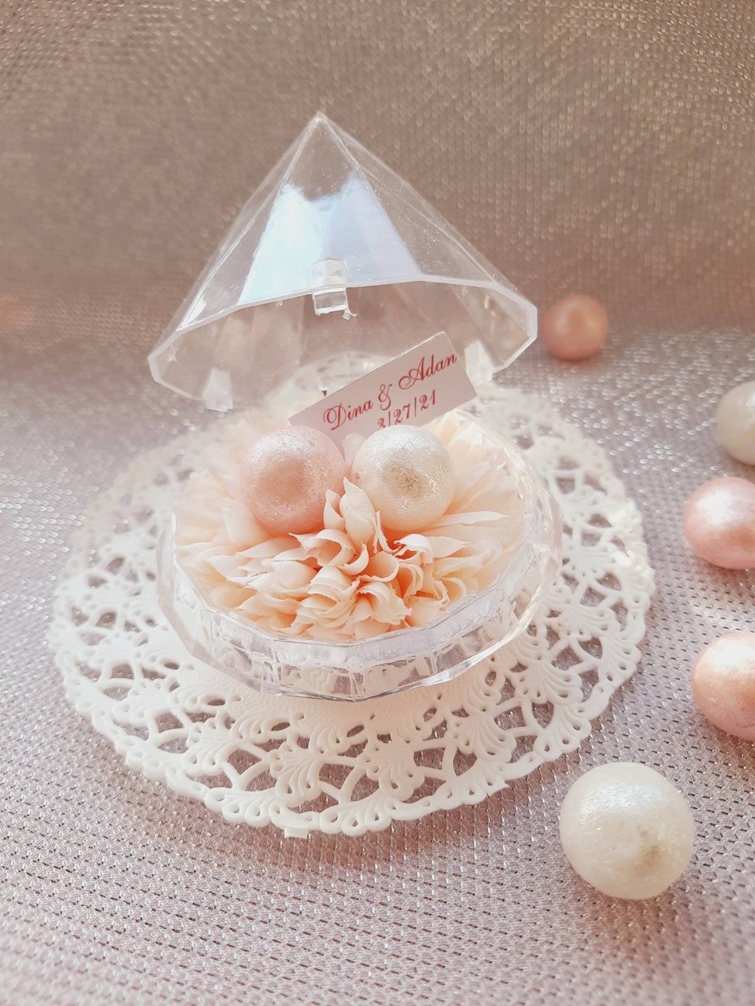 50 Stück Transparente Wildblumen-Fächer Aus Acryl – Perfekt Für Hochzeiten, Babypartys & Outdoor-Events