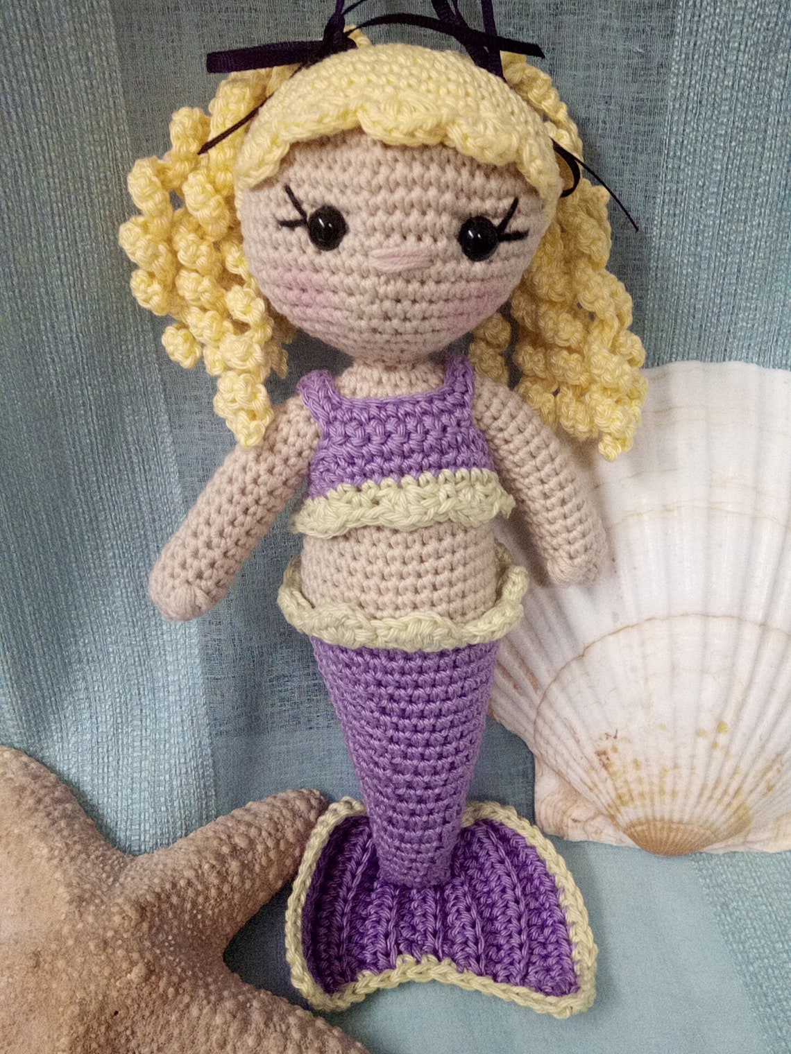 Crochet Mermaid Doll - Etsy