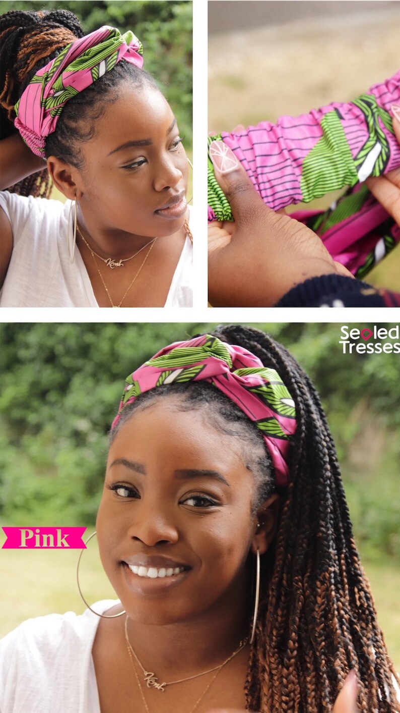 ankara ruffle headband