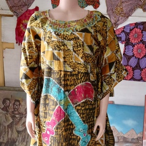 Batik Kaftan Style Dress