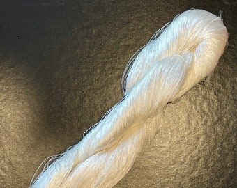 8/2 Skein of Hand Spun Mulberry Silk Yarn from Northeastern Thailand