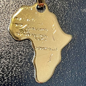 African Map Pendant