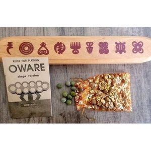 Oware  Board Game|Mancala Board Game|African Mancala Board Game .