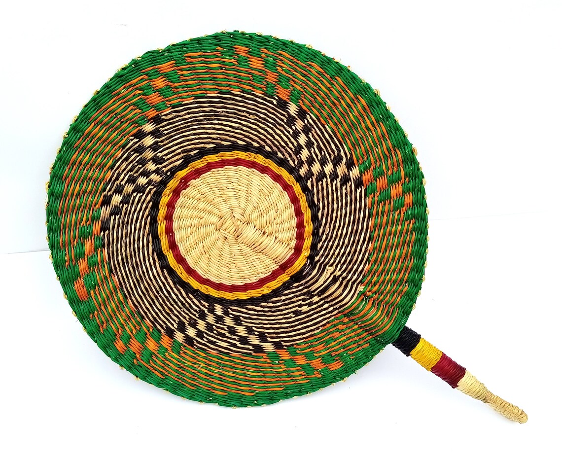 Handmade Artisanal Fan From Ghana large Size Etsy UK