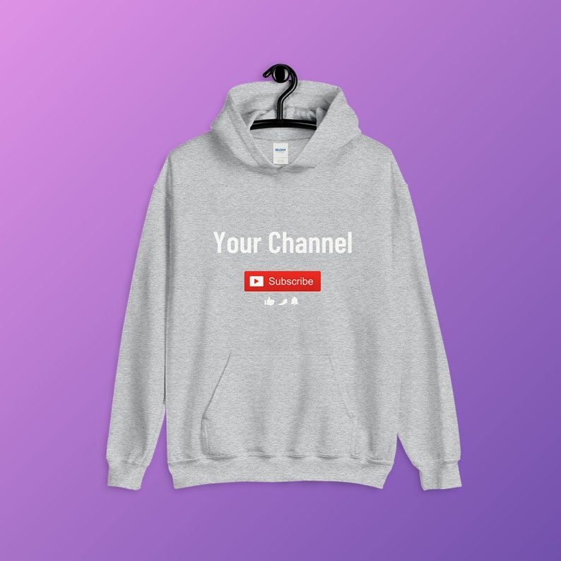 Merch YOUR CHANNEL Play Button Hoodie Custom Your