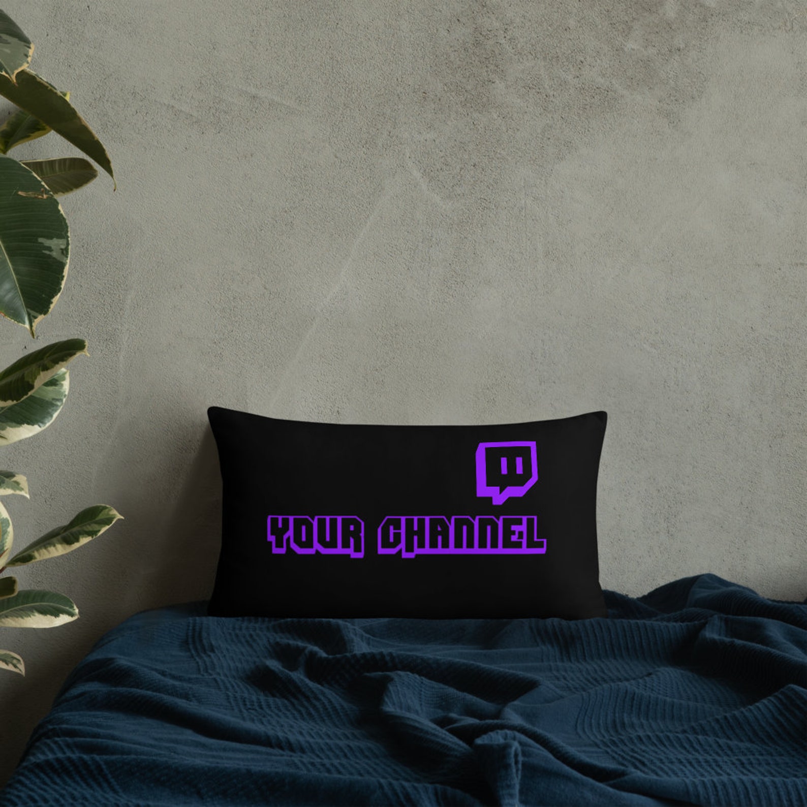 Custom Twitch Channel Logo Pillow Username Pillow Etsy UK