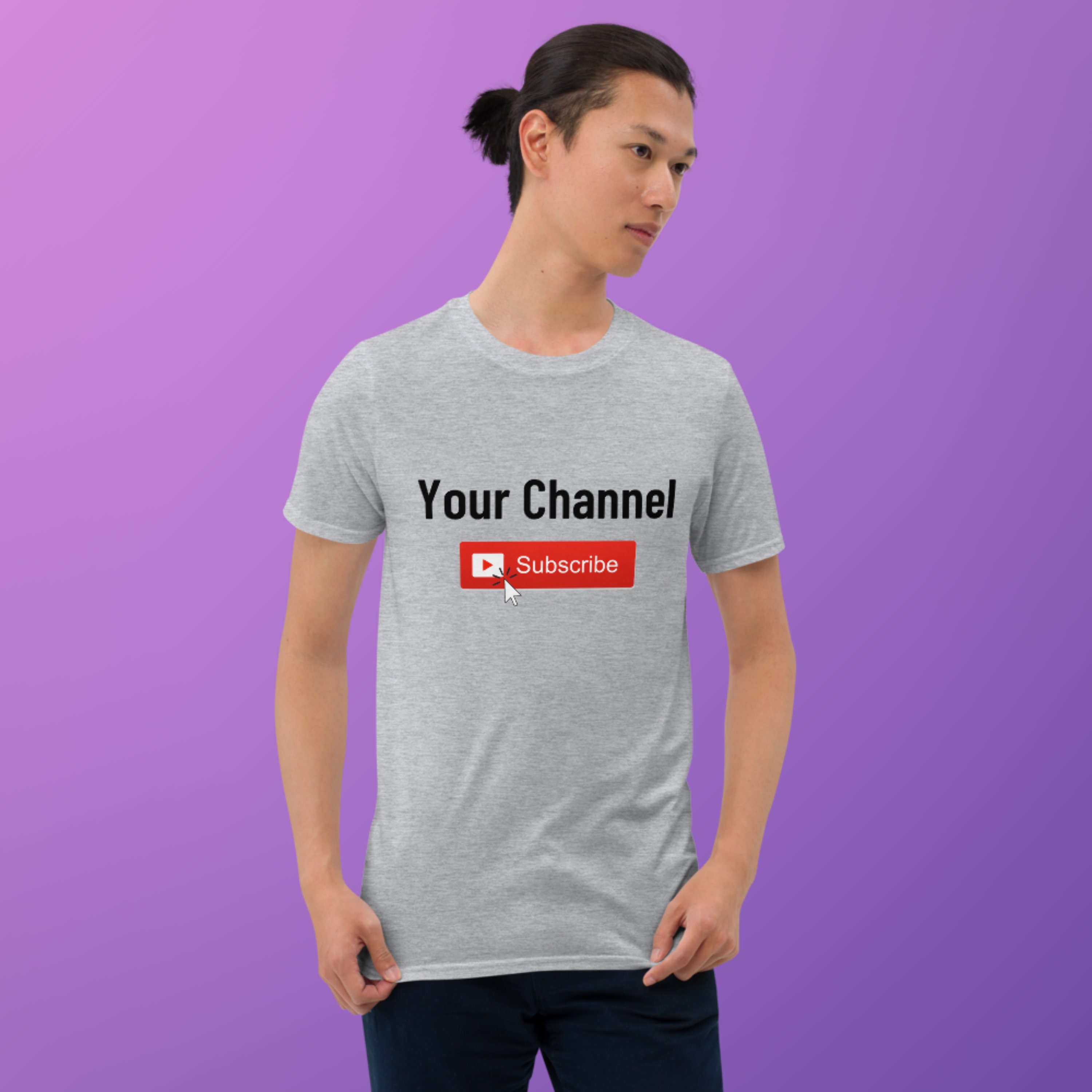 Custom Youtube Unisex TShirt Personalized You Tube Channel Etsy