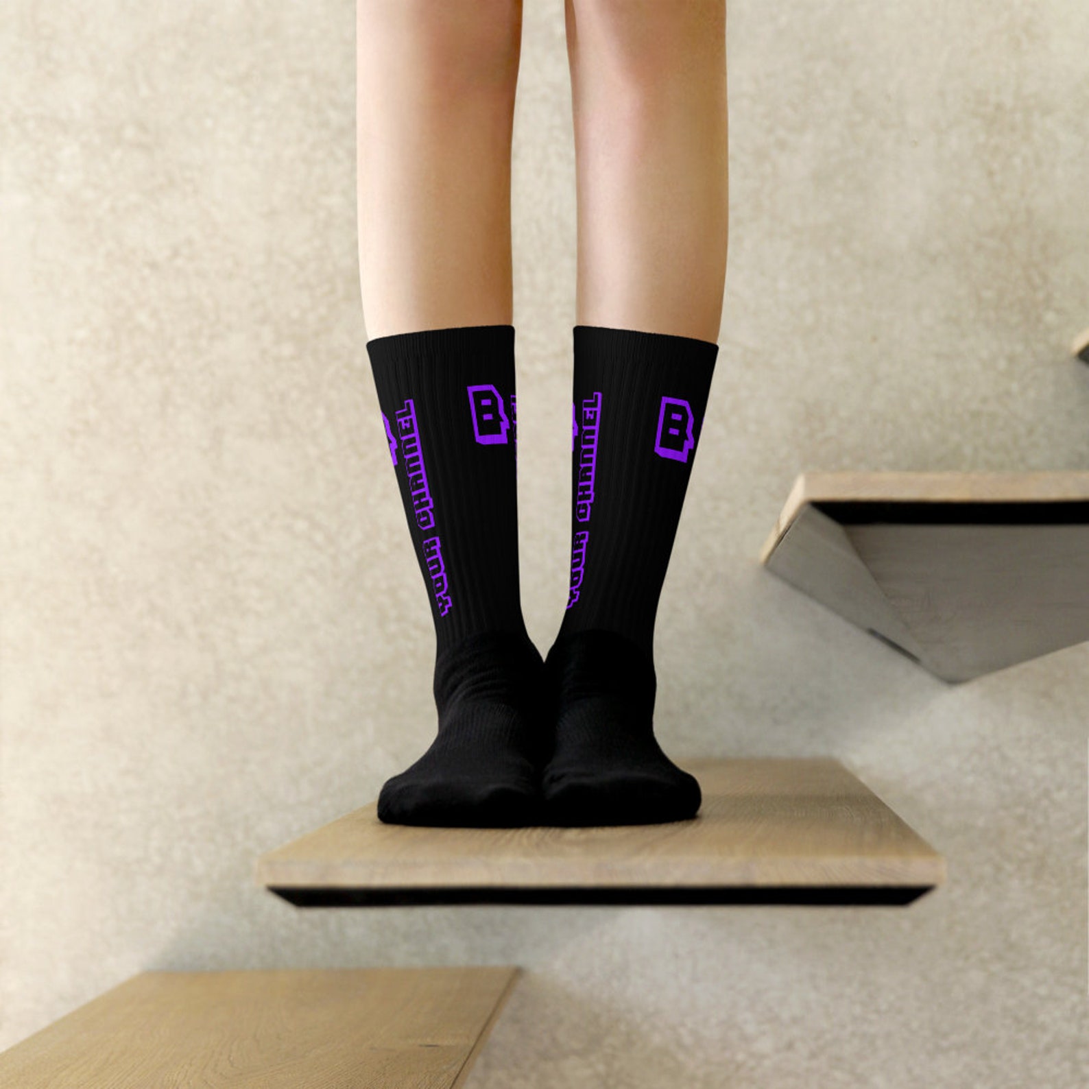 Custom Twitch Channel Name Logo Socks Streamer's Gift Etsy