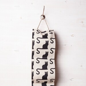 Porta carta igienica, design gatti neri, arredamento bagno, piccolo organizzatore del bagno, porta carta igienica deposito, regalo per Natale