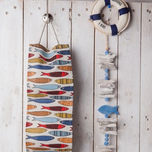 Porta carta igienica, Arredamento bagno, Piccolo organizer da bagno, Porta carta igienica, Modello di pesce, Amanti del pesce, Marino, Design marino