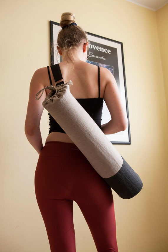 Linen Yoga Bag Pack, Yoga Mat Holder, Yoga Gym Bag With Sling