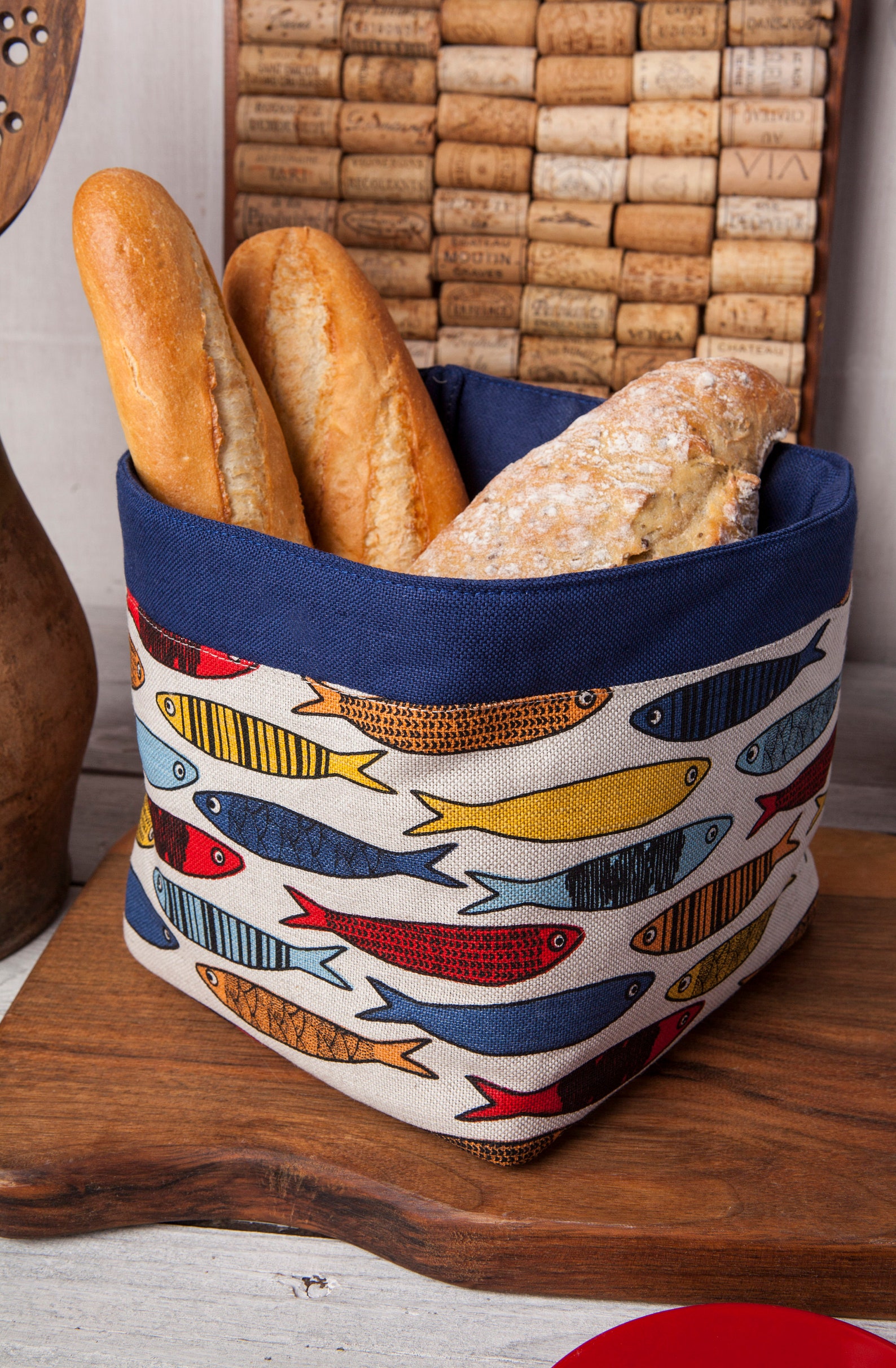 Linen bread basket Organic food storage Cloth bread basket Etsy