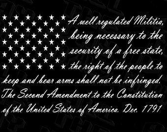 Cars Walls Laptops GI USA 2nd Amendment Decal Sticker Vinyl Right to Keep and Bear Arms 4 Premium Quality