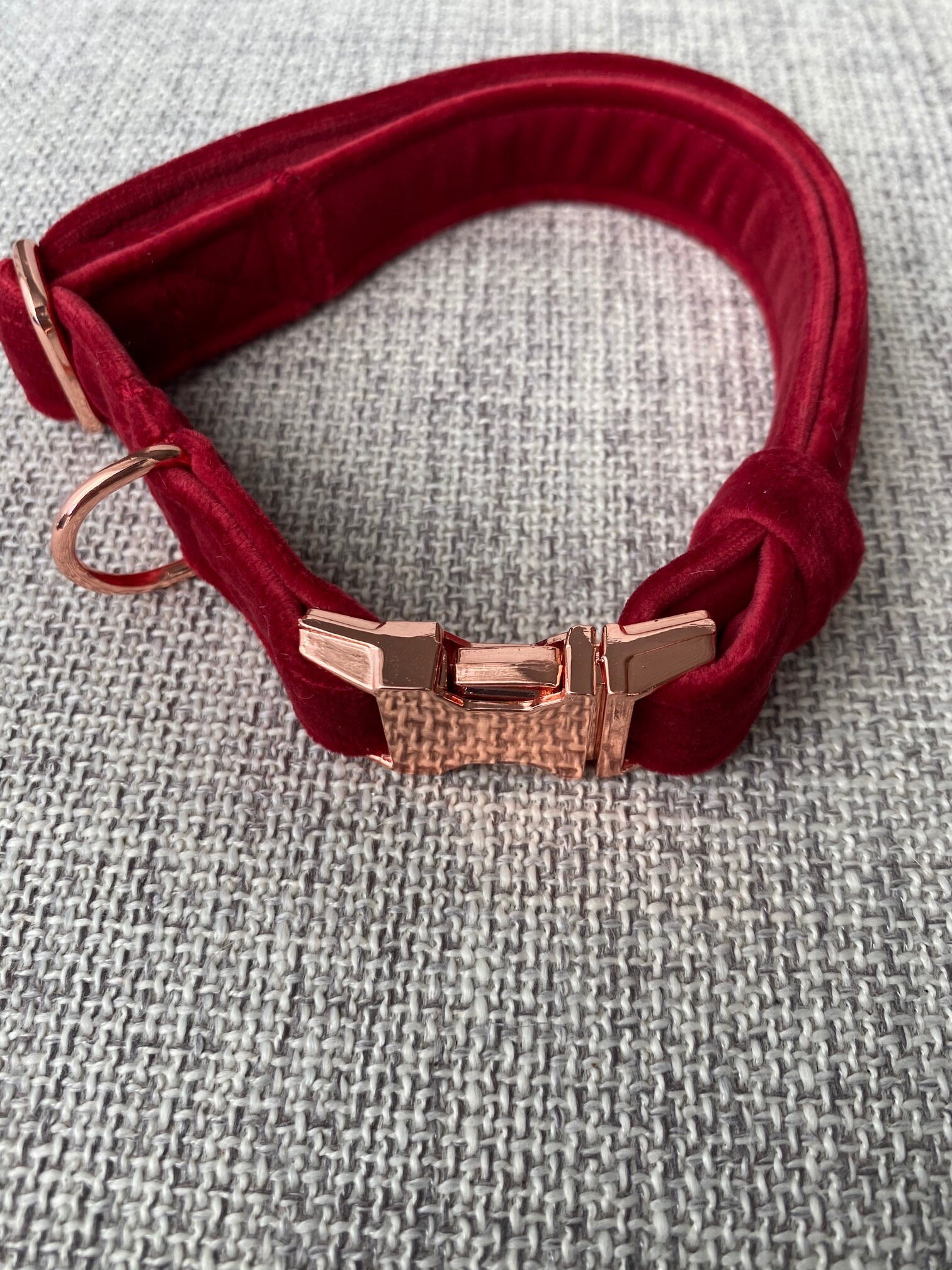Red Velvet Luxe collar Velvet Collar Plush collar Fashion Etsy