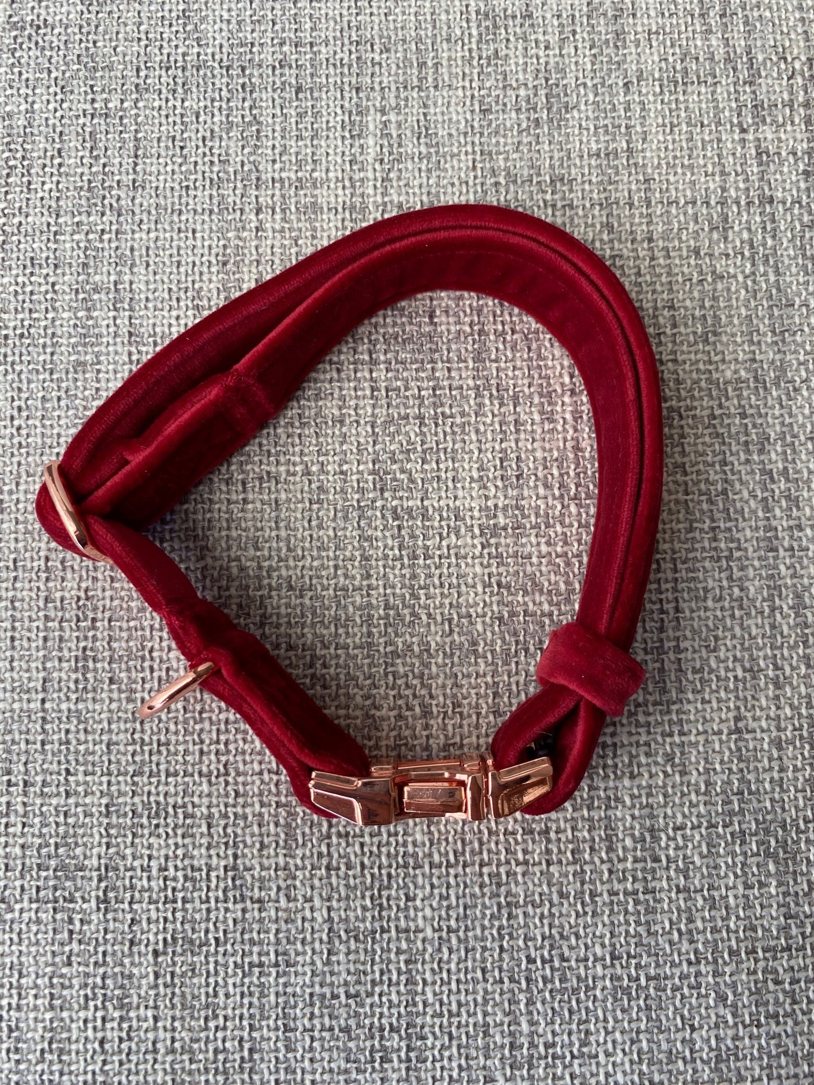 Red Velvet Luxe collar Velvet Collar Plush collar Fashion Etsy