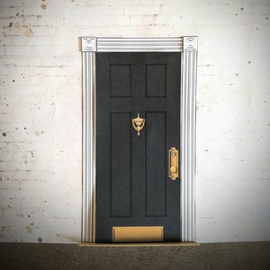 Kit de papier pour porte de maison de poupée miniature à l'échelle 1:12 (téléchargement PDF numérique)