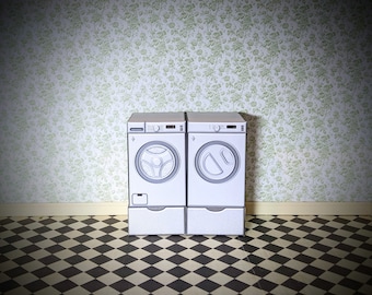 1:24 scale, miniature appliances, dollhouse furniture, printable mini, download, modern miniature, washing machine, miniature kitchen