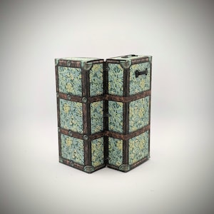 1:12 Maßstab, Mini-Dampfkoffer, Puppenhaus Dekor, printable mini, herunterladbare, Miniatur Koffer, Puppenhaus Kit, Retro Miniaturen