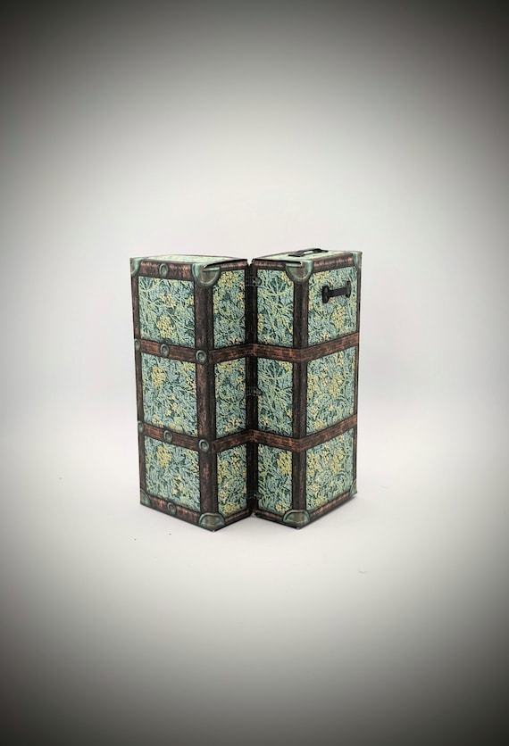 One Inch Scale Mini Steamer Trunk Dollhouse Decor Printable Etsy