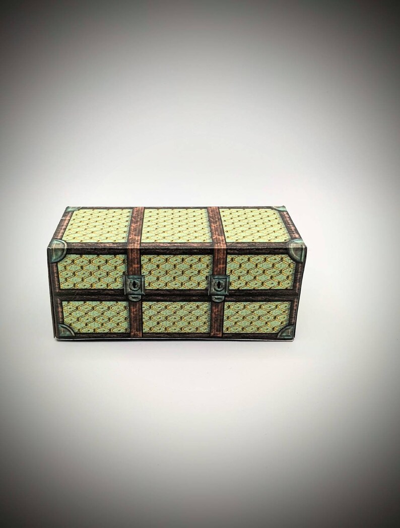 One Inch Scale Mini Steamer Trunk Dollhouse Decor Printable Etsy