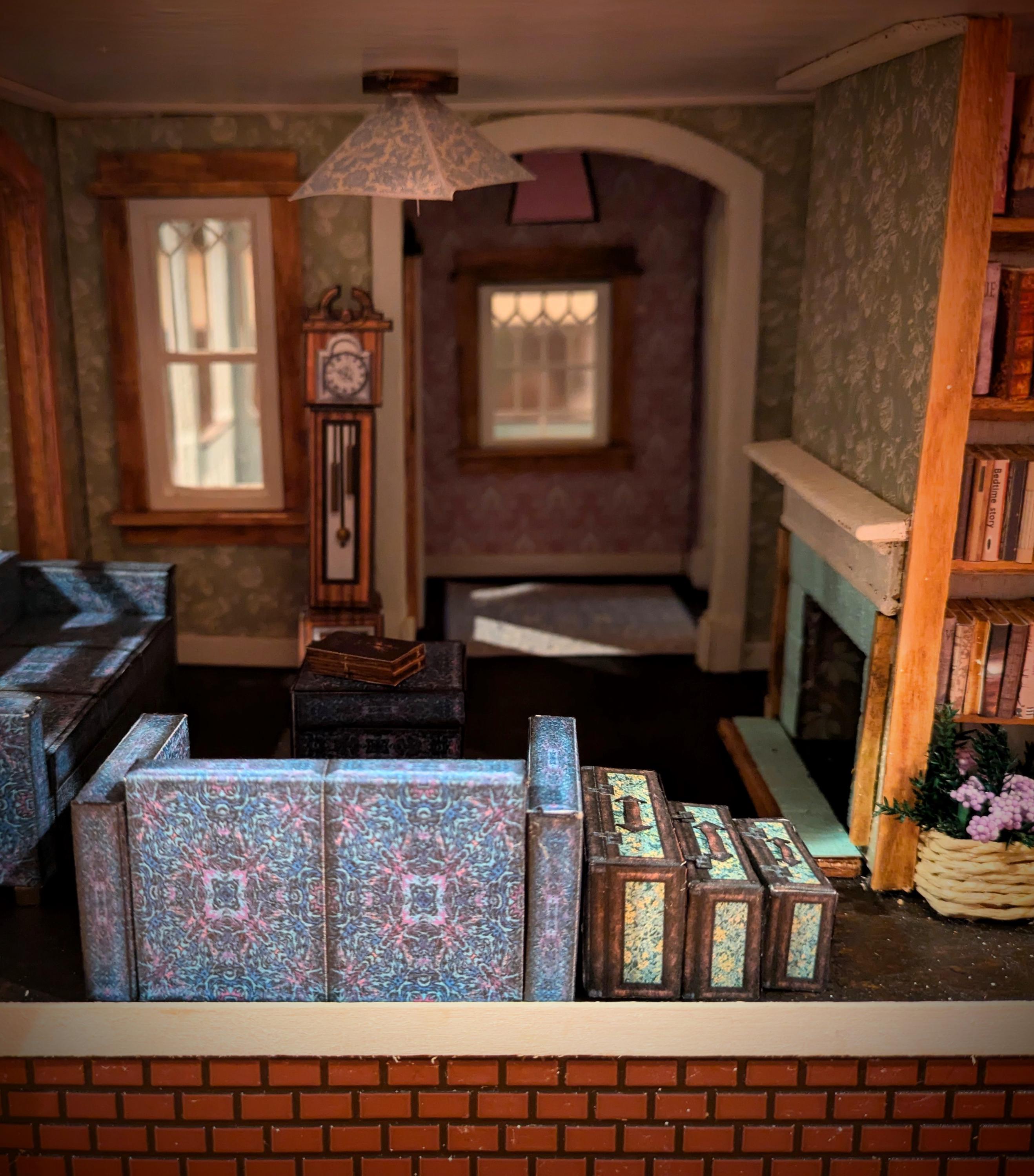 Mini Valise Vintage Pour Maison De Poupée 1/6 - Bagage Décoration
