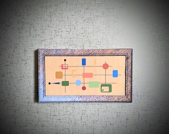1:6 Scale Mid-Century Modern Dollhouse Art Print (Digital Download)