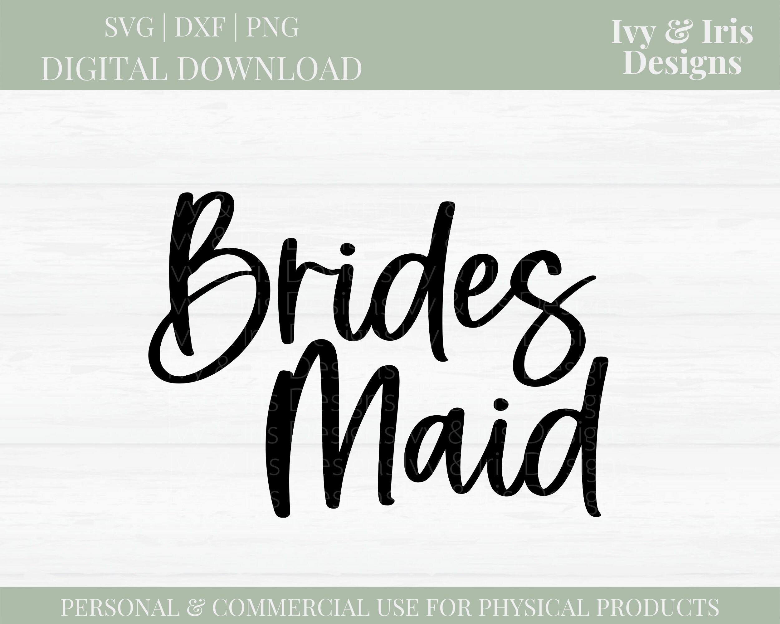 Download Bridesmaid Svg Wedding Svg Wedding Cut File Bridal Party Etsy