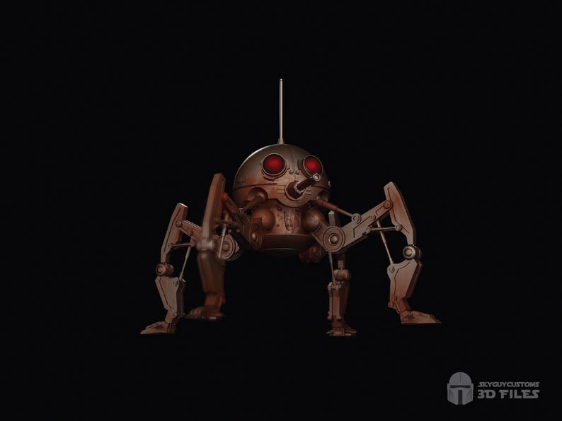 Bottom-up view of DSD1 Dwarf Spider Droid.