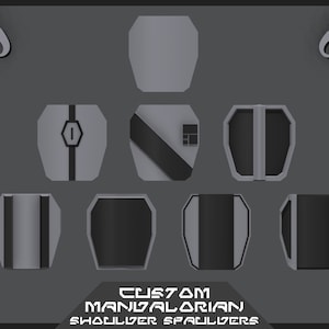 Custom Mandalorian Shoulder Spaulders | Mandalorian Armor 3D Print File