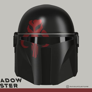 The Shadowcaster | Custom Mandalorian Helmet | 3D Printable STL File