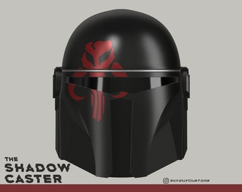 The Shadowcaster | Custom Mandalorian Helmet | 3D Printable STL File