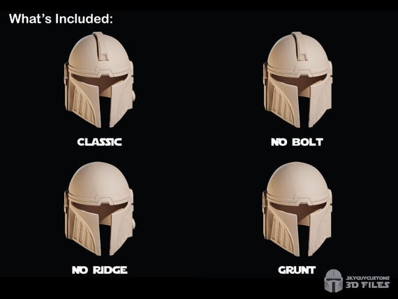 Aran Tal Helmet | Digital File | Custom Mandalorian Helmet | Star