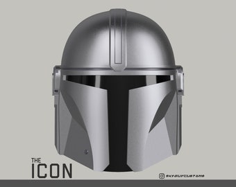 The Icon | Custom Mandalorian Helmet | 3D Printable STL File