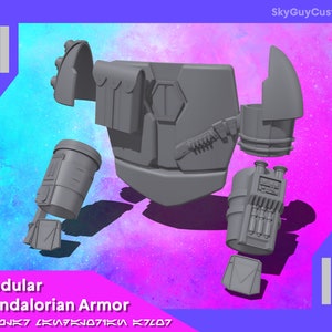 Modular Mandalorian Armor 3D Print File