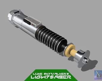 Sabre de luz de Luke Skywalker | Arquivo de impressão 3D | Cabo de sabre de luz de impressão 3D | Cosplay de Guerra nas Estrelas | Arquivos Digitais