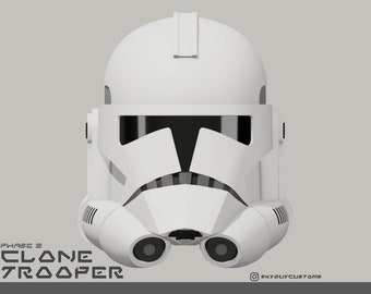 Phase 2 Clone Trooper | TCW Animated Helmet | 3D Printable STL File