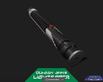 Qui-Gon Jinn Lightsaber | 3D Print File | 3D Print Lightsaber Hilt | Star Wars Cosplay | Digital Files