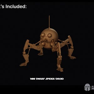 Solid color render of DSD1 Dwarf Spider Droid.