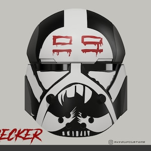 Wrecker Bad Batch Helmet | 3D Print Files | Star Wars Inspired Cosplay | Custom Helmet | Digital Files