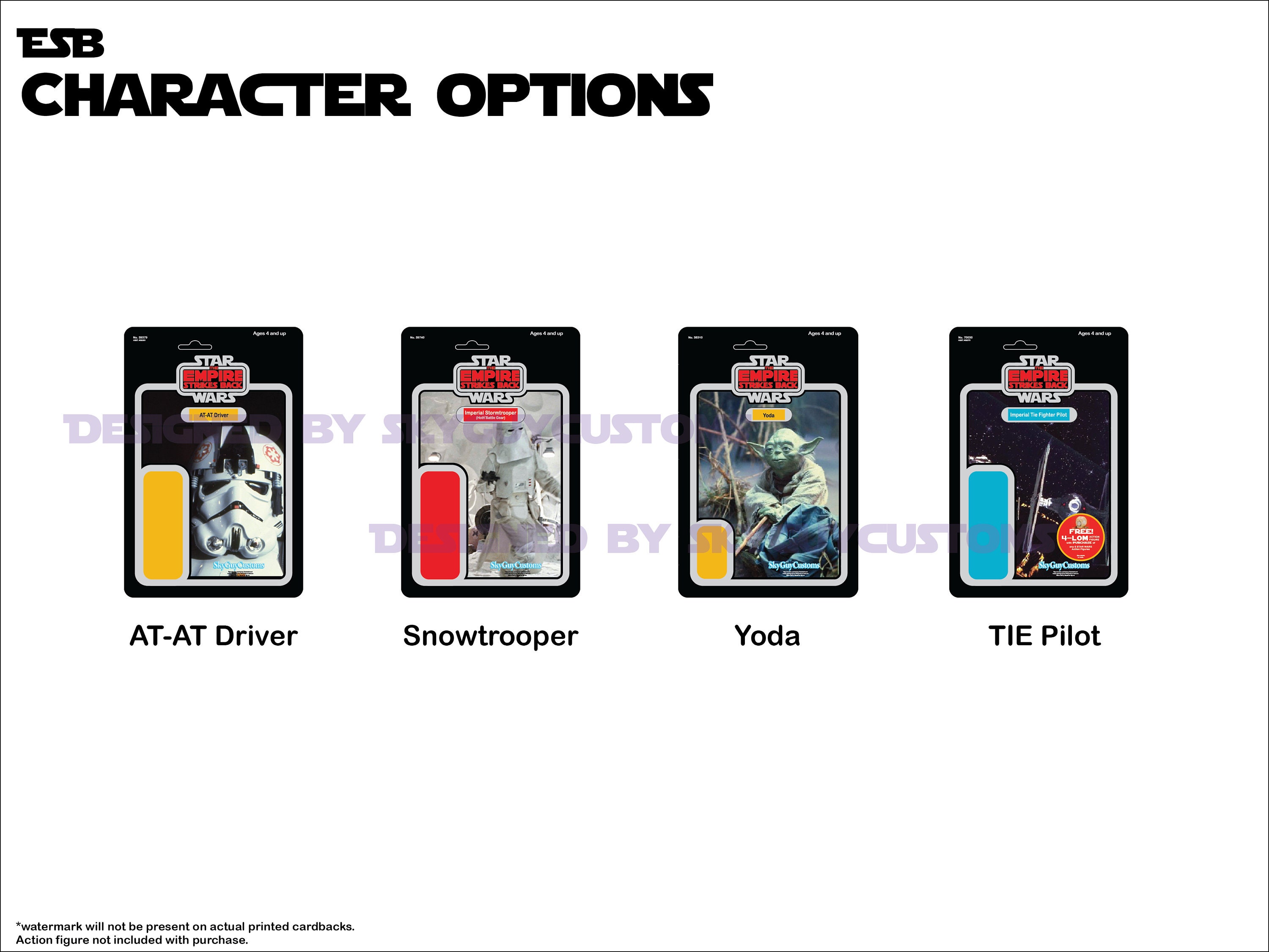 Cardback Kits for Mini Action Figures | Star Wars Inspired Collectible ...
