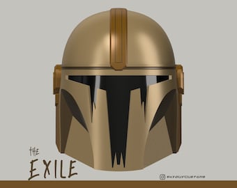 The Exile | Custom Mandalorian Helmet | 3D Printable STL File