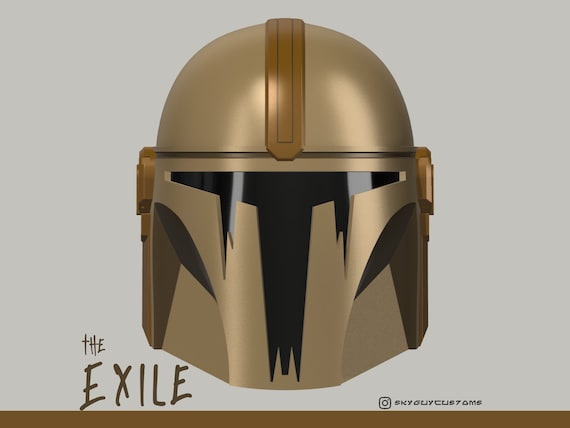 Mandalorian Helmet starwars 自作　3個 The Exile | Custom Mandalorian Helmet | 3D Printable STL File - Etsy