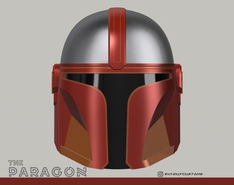 The Paragon | Custom Mandalorian Helmet | 3D Printable STL File